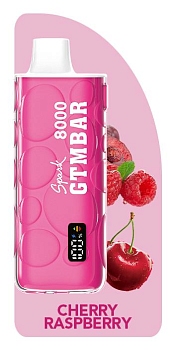 GTM Bar Spark 8000 одноразовый POD "Cherry raspberry" 20мг.